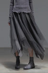 Marc Le Bihan 2590 series three-layer silk skirt collection French handmade MLB-2590-HUIZI gray purple